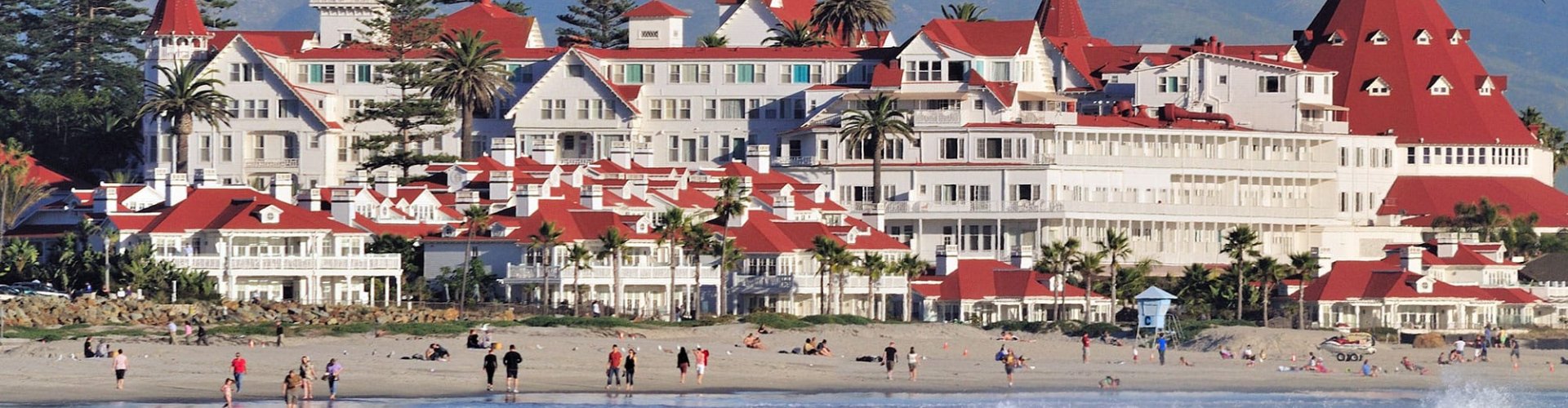 Sunset view over Coronado, CA, US