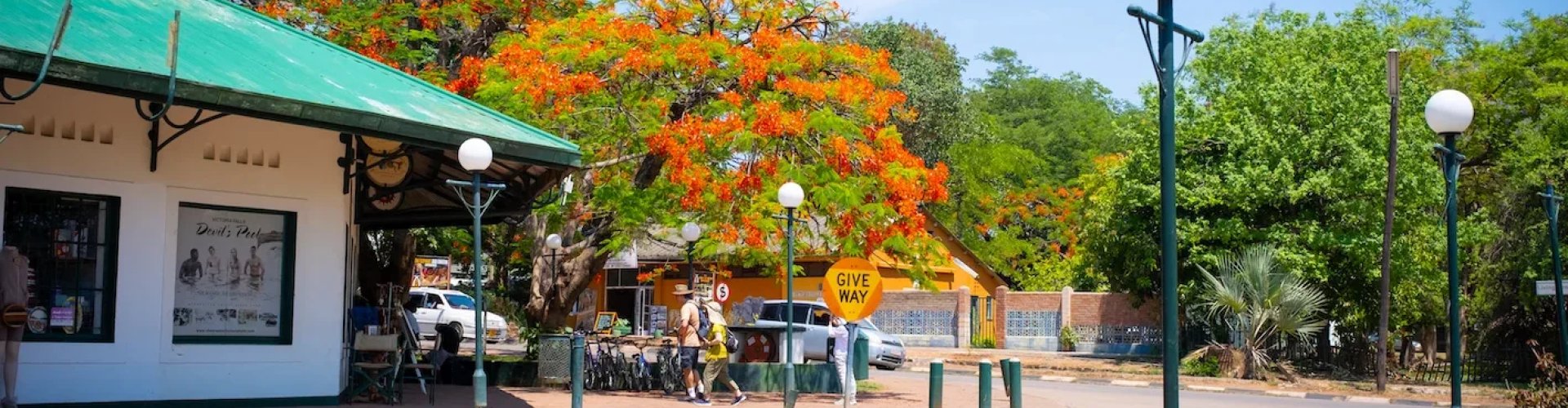 Sunset over Victoria Falls