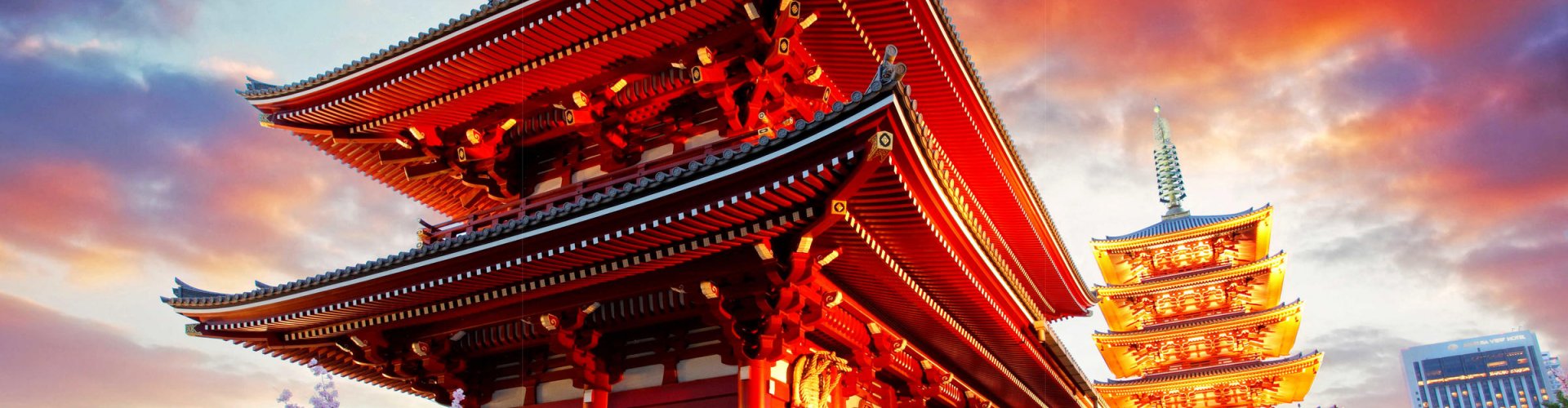 Tokyo cityscape at sunset