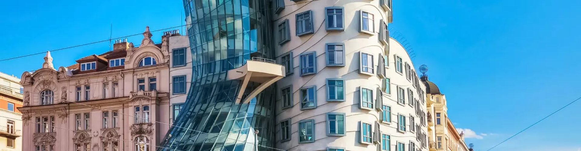 Panoramic view of Prague skyline