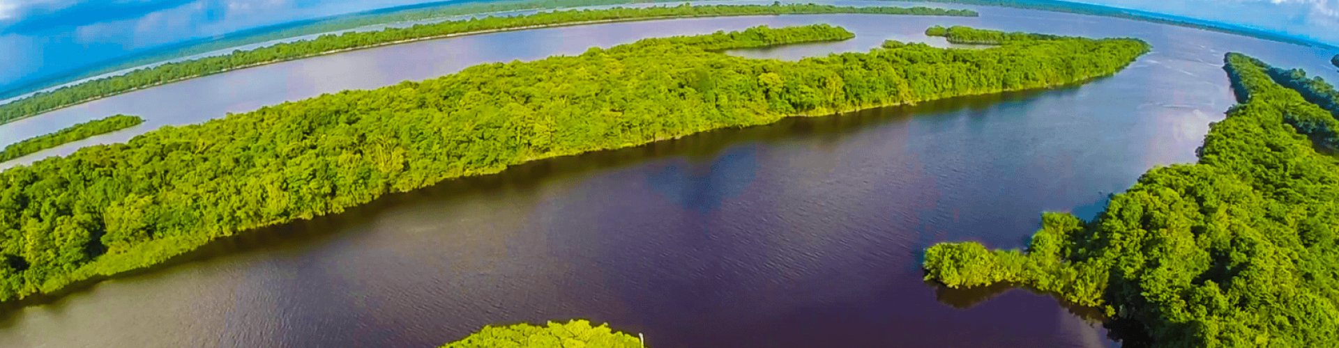 Manaus cityscape at sunset