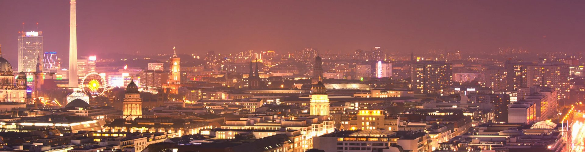 Berlin Skyline at Sunset