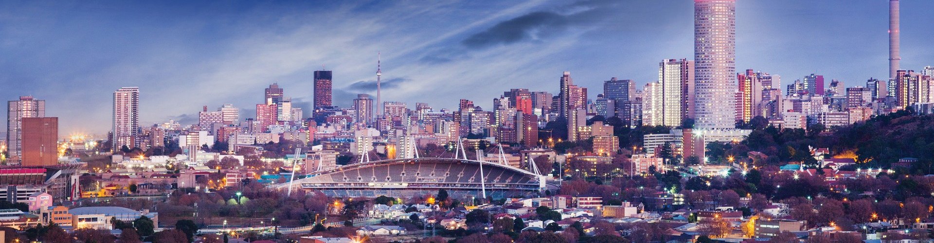 Johannesburg Cityscape at Night