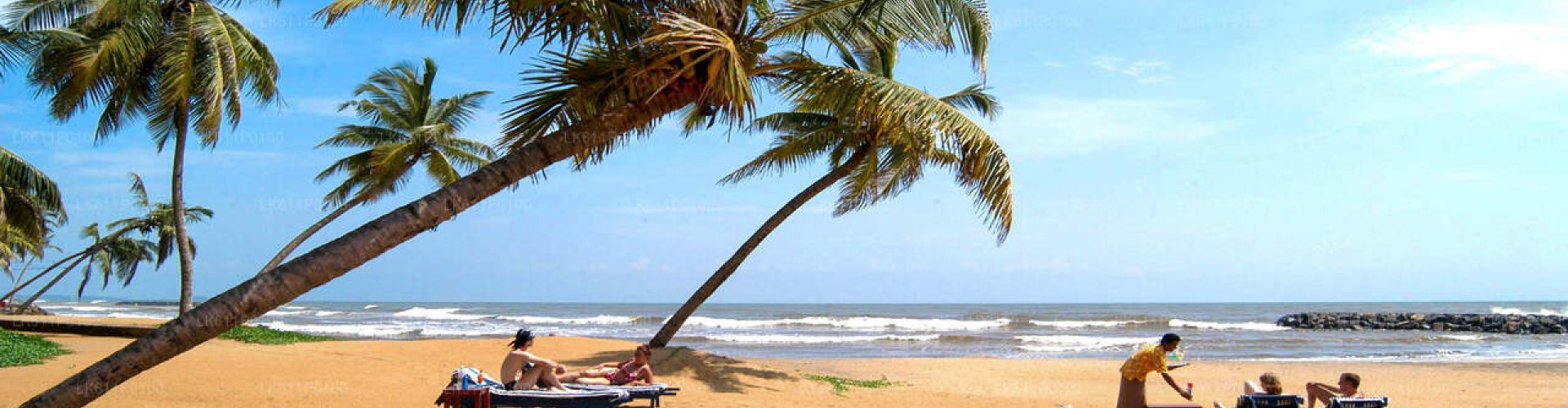 Sunset over Negombo beach