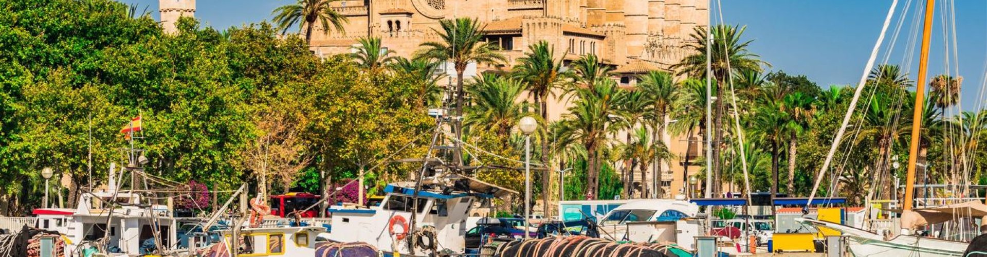 Sunset over Palma de Mallorca skyline