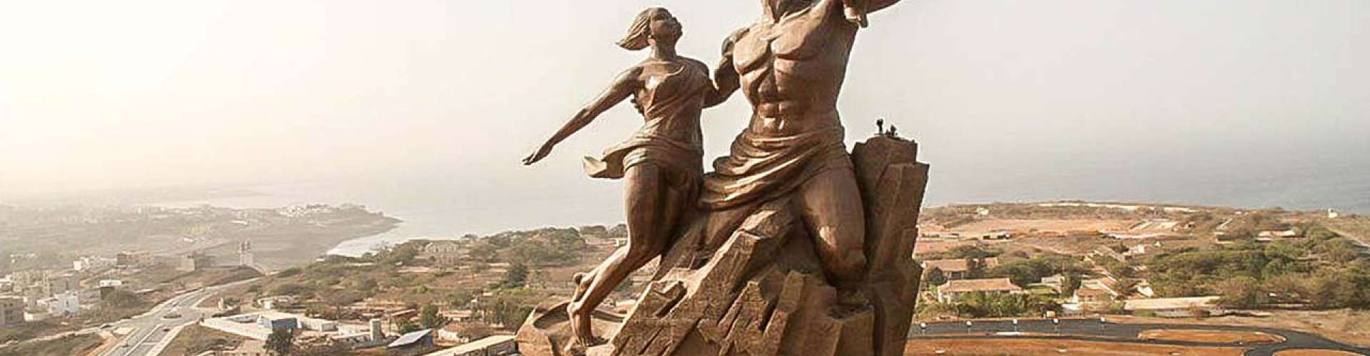 Dakar cityscape at sunset