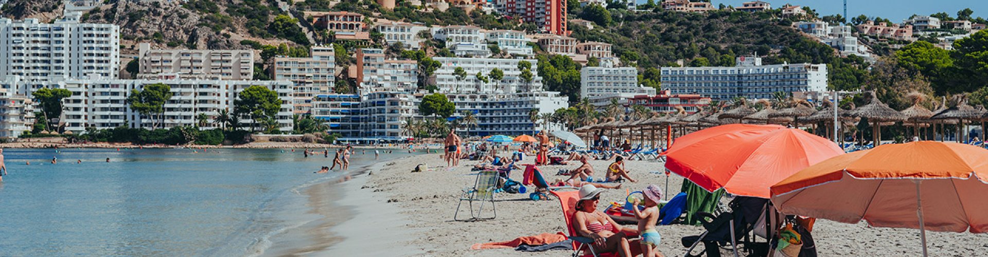 Sunset over Santa Ponsa beach