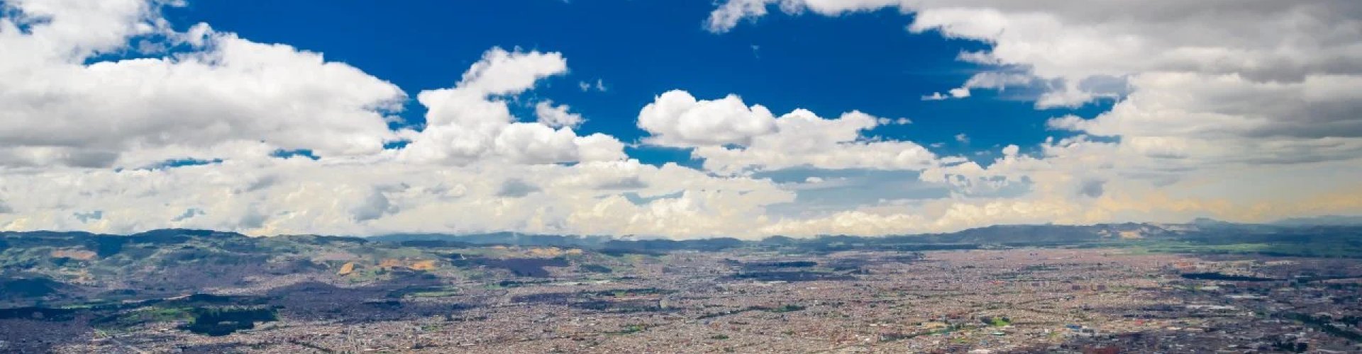 Bogotá cityscape at dusk