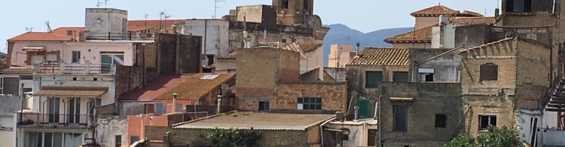 Scenic view of Amposta at dusk